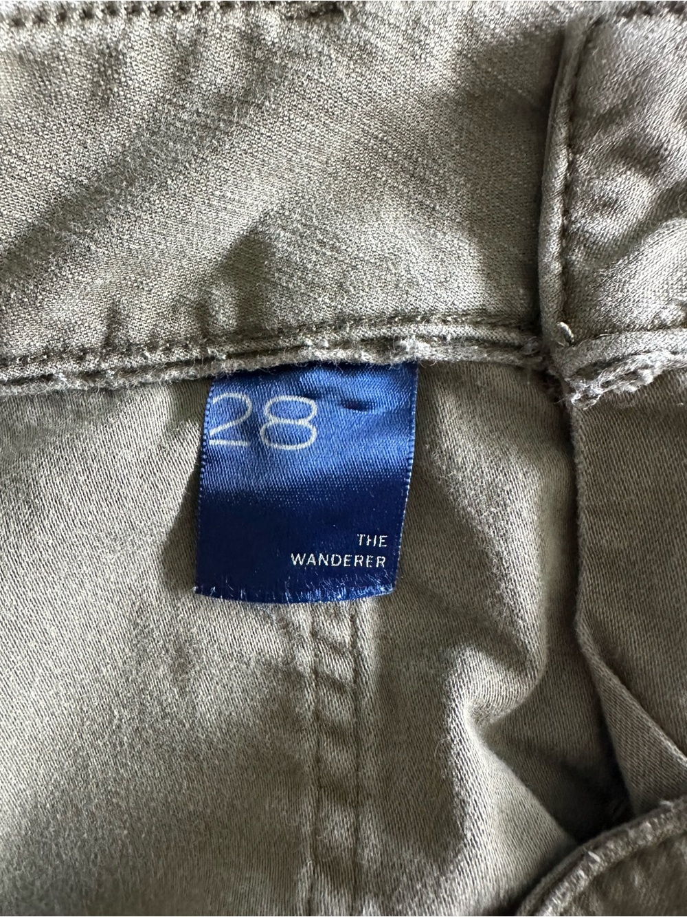 Pilcro Olive Green Frayed Hem The Wanderer Olive Jean Shorts 28 - Picture 3 of 7